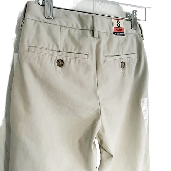 NWT GAP Boys Khaki Easy Fit Regular Uniform Tan Pants - Size 8 - Picture 4 of 10